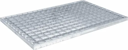 vidaXL Gitter Silber 60 x 40 cm – Robustes Metallgitter für Garten und Terrasse - Hochwertiges Gitter aus feuerverzinktem Stahl für den Innen- und Außenbereich. Mit seiner robusten Bauweise und modernen Optik ist es ideal zur effektiven Wasserableitung und passt perfekt in jeden Garten.