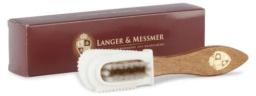 Langer & Messmer Raulederbürste mit Gummikopf von Langer & Messmer