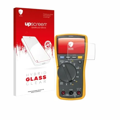 upscreen Schutzglas für Fluke MultiMeter 117 Schutzfolie Panzer Folie Glas [Extrem Kratzfest 9H, Anti-Fingerprint, Ultra-Transparent]