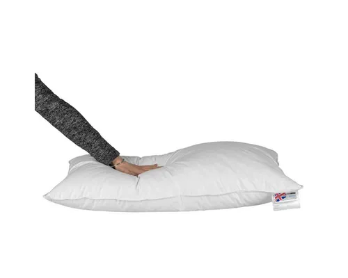 Homescapes Gänsefederkopfkissen Kopfkissen 40 x 80 cm, Gänsefeder- und Daunenkissen, Füllung: 85% Gänsefedern, 15% Gänsedaunen