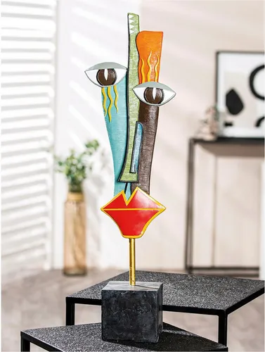 Casablanca Deko große Figur Skulptur XXL - Gesicht Dekofigur aus Kunstharz - Statuen, moderne und klassische Deko für jeden Einrichtungsstil – ideal als Geschenk für besondere Anlässe, Höhe 64 cm.