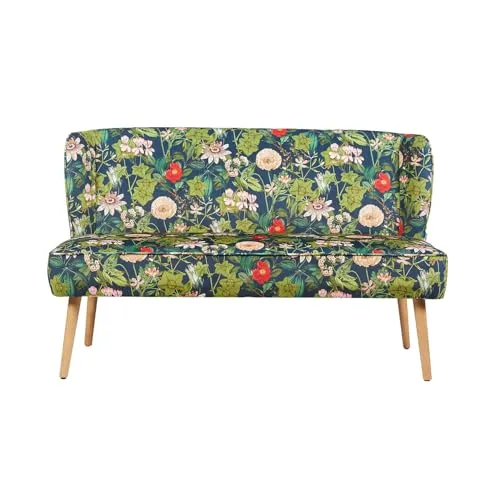 Produktbild DUBI Möbel Sitzbank Sophia 140 cm – Komfortable Esszimmerbank im Blumen-Design