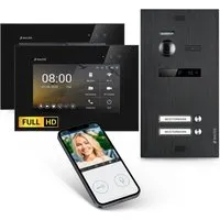 Balter EVO-HD Video Türsprechanlage - Haus-Alarmanlagen mit Full HD Kamera und 175° Weitwinkel, inklusive Smartphone App für einfache Bedienung und umfassende Sicherheitsfunktionen.