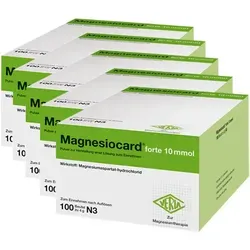 Magnesiocard Forte 10 mmol - Pulver zur Herstellung einer Lösung - Arzneimittel zur Unterstützung des Magnesiumhaushalts, rezeptfrei erhältlich und ideal für eine schnelle Einnahme in praktischen 500 St.