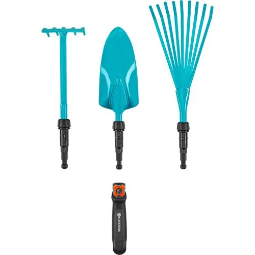 Gardena 08944-30 combisystem-Kleingeräte Set - GARDENA Combisystem & Gartenzubehör: Vielseitiges Set für effiziente Bodenbearbeitung im Garten, ideal für jede Saison.