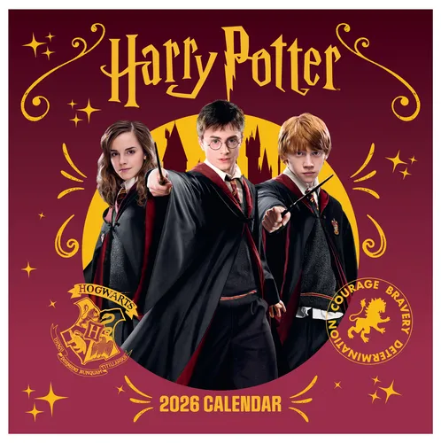 Kalender 2026 Harry Potter Calendar Wandkalender mit Poster 30x30 cm