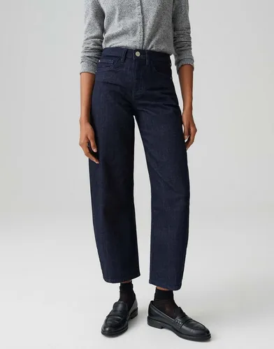 OPUS Relax-fit-Jeans LOLAH MODERN in Rinse Wash Mid Rise Barrel Fit, Ankle, 5-Pocket-Design