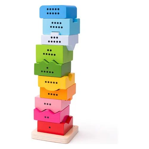 Bigjigs Baby Motorturm aus Holz mit Zahlen / ab 3 Jahren (531075)