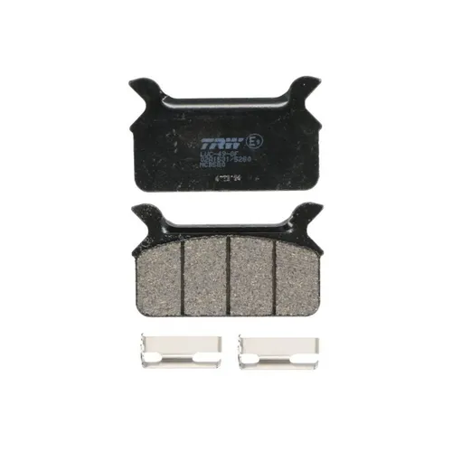 TRW Bremsbelagsatz MCB580 - Optimaler Halt und Sicherheit - Motorradbremsen mit organischen Materialien für beste Bremsperformance und reduzierte Abnutzung, ideal für Allround-Einsätze.