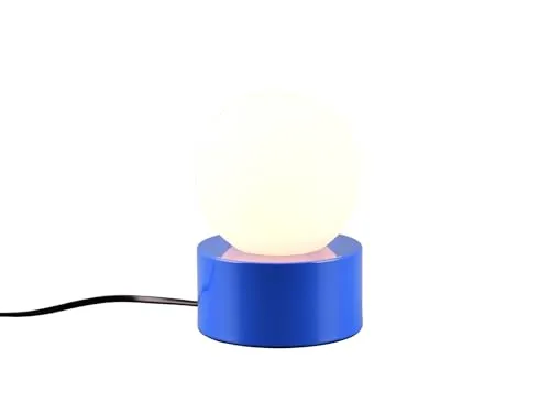 Kugel Tischleuchte BLAU mit Touch-Funktion in blau von Meine Wunschleuchte