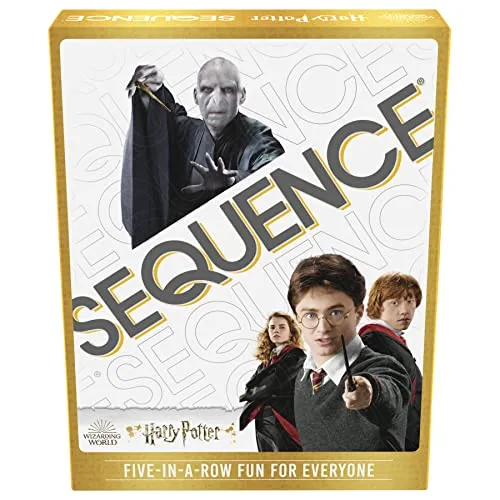 Sequence Harry Potter - Brettspiel für Kinder und Erwachsene ab 7 Jahren, strategisches Kartenspiel mit spannenden Wendungen und endlosem Spielspaß