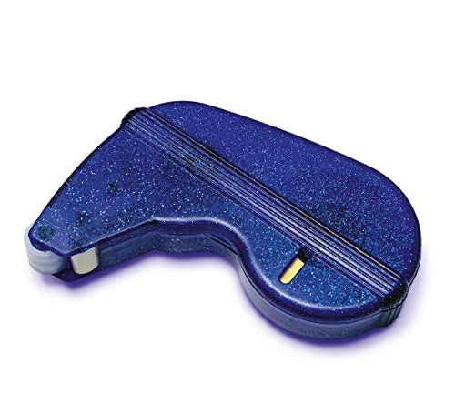 HERMA Kleberoller Doppelseitig Nachfüllbar Permanent Selbstklebend, Fotokleber Roller für Fotoalbum, Scrapbook, Fotobuch, Basteln, Schule & Büro, 1.000 Klebestücke (12 x 13 mm), Blau