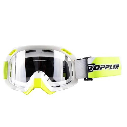 Brillenmaske Cross weiß gelb doppler von Doppler