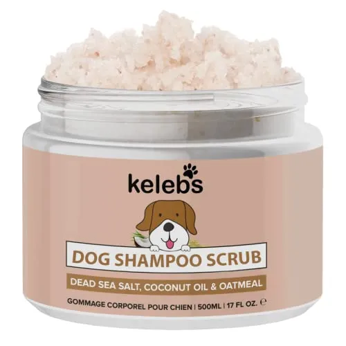 KELEBS Hundeshampoo Kokos | Hundepeeling | Hundeshampoo Sensitiv | Hundeshampoo Gegen Geruch | Hunde Shampoo Fellpflege | Gegen Juckreiz | Deshedding Shampoo Dog | Hunde Conditioner | Anti Juckreiz