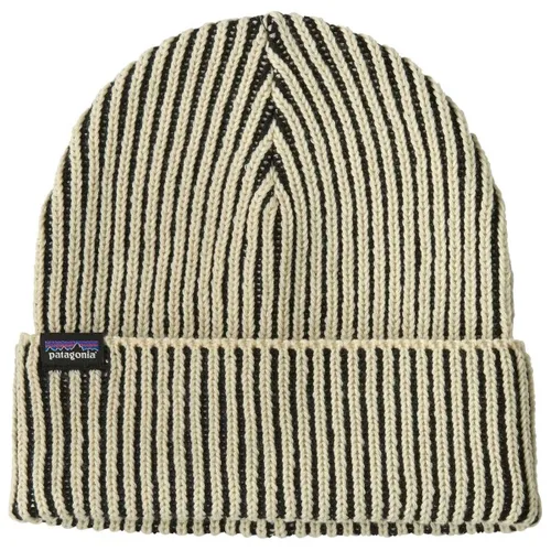 Patagonia Fisherman's Rolled Beanie - Klassische Mütze in Beige/Oliv - Bequeme Strickmütze in One Size für den Alltag, aus 100% Polyester; ideal für kühle Tage und vielseitig kombinierbar.