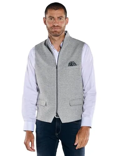 engbers Herren Herren Sakko-Weste Slim fit, Silbergrau, 37264, Silbergrau in Größe 54