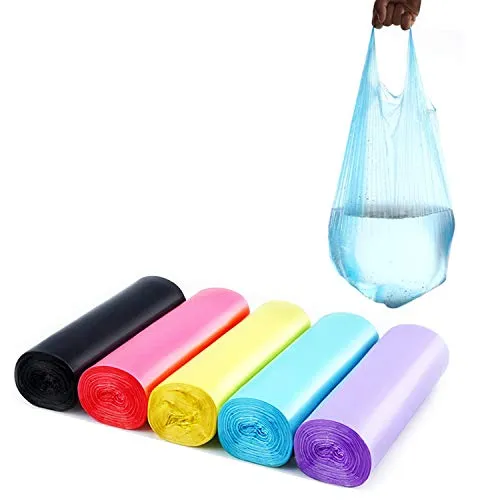 Reißfeste mit Henkel Müllbeutel,100 Stück 20 Liter,Küchen Lebensmittel mit Tragegriff Müllsäcke Abfall Säcke