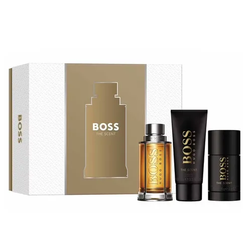 Hugo Boss The Scent Geschenkset - Beauty Geschenkset mit 100 ml EDT, 75 ml Deostick und 100 ml Duschgel – ein perfektes Geschenk für den stilbewussten Mann.