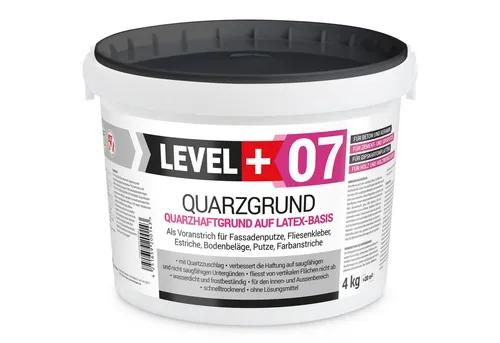 Level+ Haftgrund LEVEL+ Quarzgrund Grundierung Putzhaftgrund Holz OSB L+07 - 4KG
