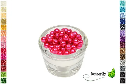 Creativery Bastelperlen, 50 Wachsperlen 8mm