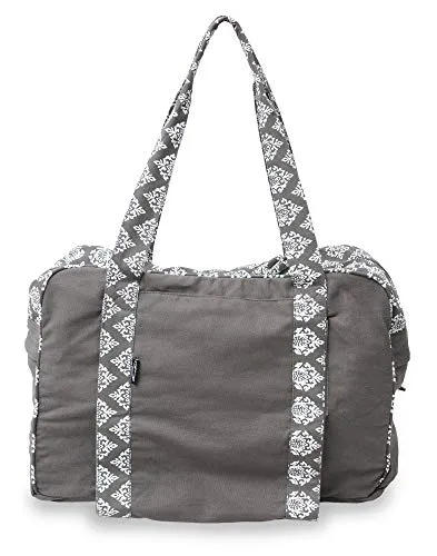 Yogatasche twin bag - take me two - taupe - Praktische Yogatasche für zwei Matten, ideal für Yoga-Enthusiasten. Aus robustem Baumwollmaterial, bietet sie Platz für alles, was du brauchst.
