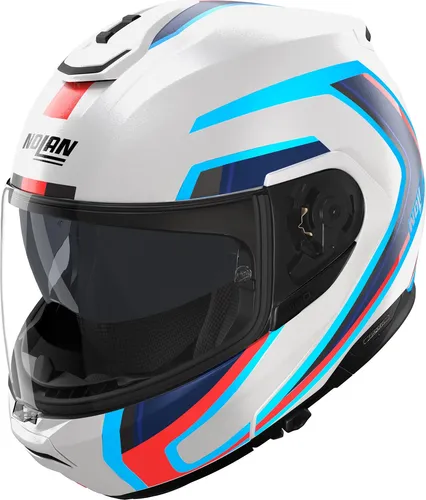 Nolan N100-6 Radiante Klapphelm, weiß/blau/rot, L (60)