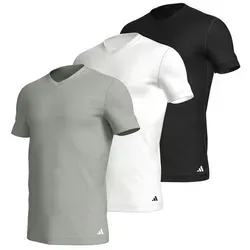 adidas Herren Unterwäsche V Neck Shirt (3PK) - Active Core Cotton - T-Shirts für Herren, bequemes 3er-Pack aus atmungsaktivem Active Core Cotton für optimalen Tragekomfort.