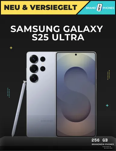 Samsung Galaxy S25 Ultra S938 5G - 256GB/12GB in Titanium Silberblau - Handy ohne Vertrag mit 200 MP Quad-Kamera, 120Hz Display und 5000 mAh Akku für langanhaltende Leistung und beeindruckende Fotos.