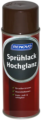 400ml Renovo Sprühlack hochglänzend Schokobraun RAL8017 von Renovo