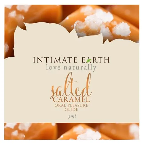 Intimate Earth Salted Caramel Gleitgel 3ml Sachet vegan bio wärmend süß Probe
