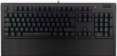 ENDORFY Omnis DE Kailh Red - Mechanische Fullsize-Tastatur - Tastaturen mit mechanischen Kailh Red Switches, programmierbarer ARGB-Beleuchtung und verstellbaren Magnetfüßen für individuelles Gaming-Erlebnis.