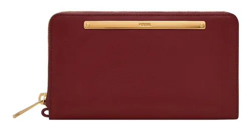 Fossil Geldbörse Liza - Elegante Leder Clutch - Geldbörse aus echtem Leder mit 13 Fächern für Karten und viel Stauraum. Die ausziehbare Handschlaufe ermöglicht auch das Tragen als Clutch, ideal für den stilvollen Auftritt.