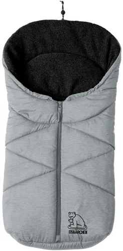 Heitmann Felle Fußsack Eisbärchen - Kleiner Winterfußsack aus Fleece für Baby-Tragschalen und Kinderwagen, mit Mumienform für optimalen Schutz vor Wind und Kälte.