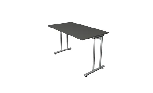 Kerkmann Smart Office Schreibtisch anthrazit 120x65 cm - Kinderschreibtische mit pflegeleichter, kratzfester Oberfläche und integriertem Kabelkanal für ein ordentliches Arbeitsumfeld.