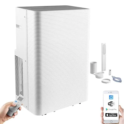 Echos® Mobile Klimaanlage 12.000 BTU mit WiFi & Fensterabdichtung