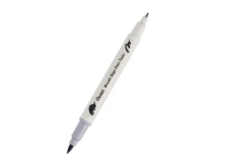 PENTEL Kalligraphie-Stift Pentel Kalligrafiest. BrushSignPenTwin gr
