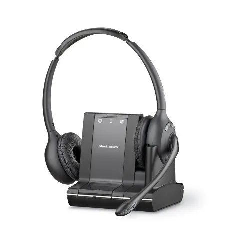 Plantronics Savi W720 A - DECT Headset für Festnetztelefone, bis zu 120 Meter Reichweite und Noise Cancelling für klare Gespräche
