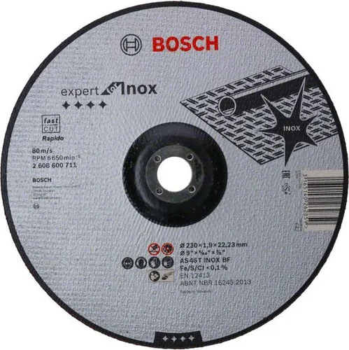 TARCZA WYPUKŁA T27 230*22*1.9 BOSCH RAPIDO BOSCH 3165140262859