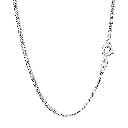 NKlaus 55cm Panzerkette 925 Silber - Elegante Halskette für Damen - Ketten für Damen: Zeitlose 55cm Panzerkette aus 925 Silber, robust und ideal für den täglichen Gebrauch. Perfekt als Geschenk für jeden Anlass!
