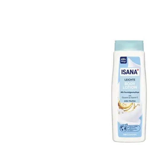 1x400ml Isana Leichte Body Lotion 45H Feuchtigkeitspflege Clycerin & Vitamin E