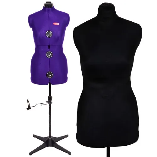 Schneiderpuppen Schneiderpuppe Prymadonna Größe S höhenverstellbar inkl. Schutzbezug schwarz