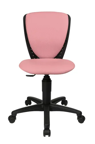Höhenverstellbarer Kinderstuhl High S´cool 3 schwarz/zartpink - Bürostuhl für Kinder, ergonomisch und drehbar, ideal für ein bequemes Sitzen beim Lernen oder Spielen, max. Belastbarkeit: 60 kg.