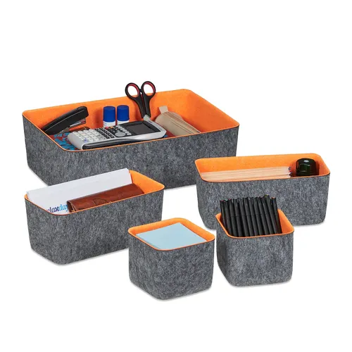 Schubladen organizer filz Schubladeneinsatz 5-teilig Schreibtisch Organizer