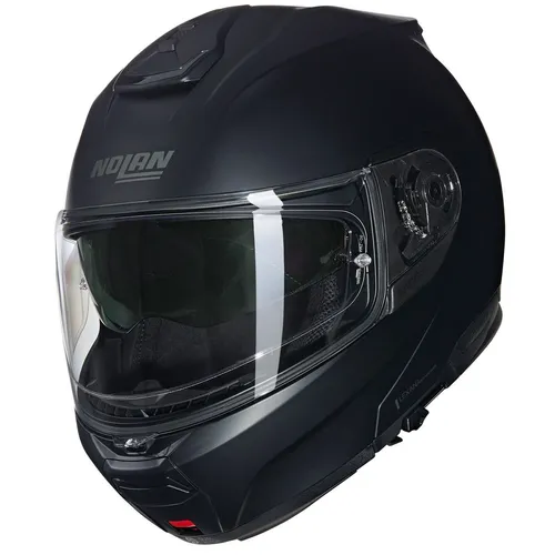 Nolan N100-6 Classico N-Com Klapphelm in Schwarz, Größe 3XL - Motorradhelm mit Homologation P/J, aus robustem Polycarbonat LexanTM, leicht und komfortabel für sicheres Fahren.