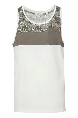 !Solid Flo Herren Tank-Top Mit Rundhalsausschnitt Aus 100% Baumwolle Regular Fit, Größe:M, Farbe:Mid Grey (2842)