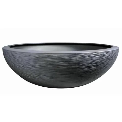 Pflanzschale Graphit Ella anthrazit von EDA Plastiques