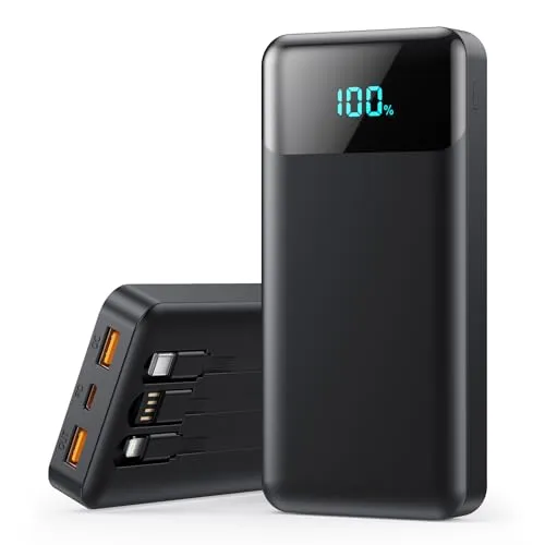 Power Bank 26800mAh - Schnelles Laden mit 25W PD & QC4.0 - Externe Handyakkus mit 26800mAh Kapazität, ideal für Reisen. Lädt 5 Geräte gleichzeitig schnell auf und bietet eine intelligente LED-Anzeige für den Akkustand.
