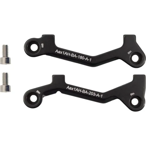 Haibike TRK ALLTRACK Brake Mount Set - Sonstiges Fahrradzubehör mit Bremsadaptern für 180mm und 203mm, inklusive Schrauben - ideal für eine optimale Bremsleistung.