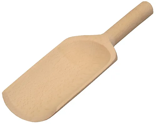 Schäufelchen Schaufel Schüppe Schippe flach mit rundem Griff L 18 cm Buchenholz