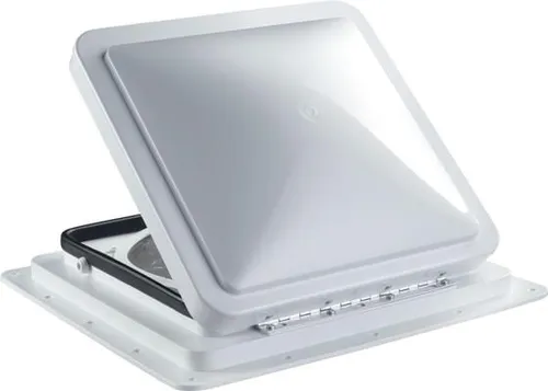 Dometic Fan Tastic Vent Dachhaube, 40x40cm, weiß mit 12V Ventilator